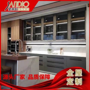 整體酒柜設(shè)計(jì)定制 家裝餐廳柜