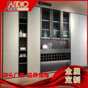 整體酒柜設(shè)計(jì)定制 家裝餐廳柜