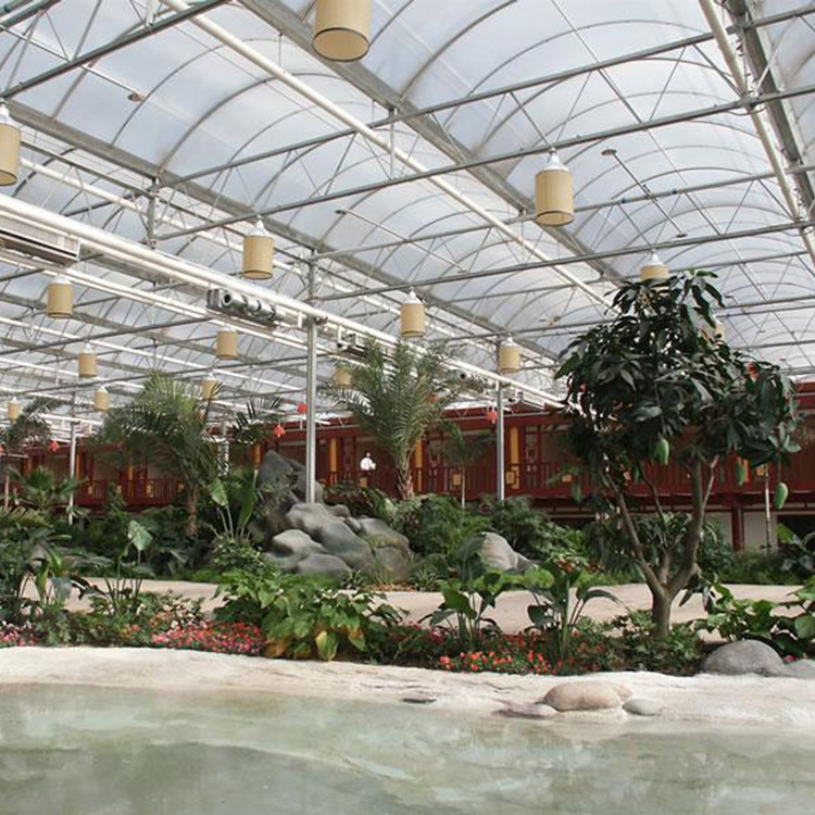陽光休閑餐廳溫室 玻璃智能溫室大棚 專業(yè)溫室制作廠家