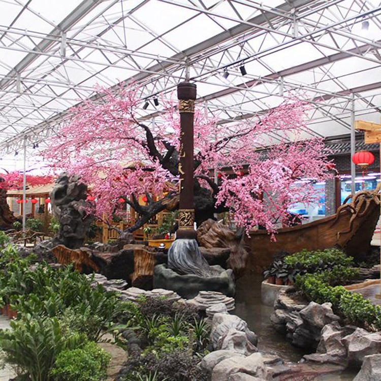 陽光休閑餐廳溫室 陽光板溫室大棚 翔浩農業