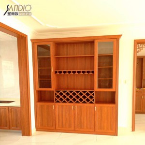 整體極簡紅酒展示柜