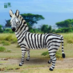 加工定制仿真斑馬模型 仿真動物擺件 影視道具