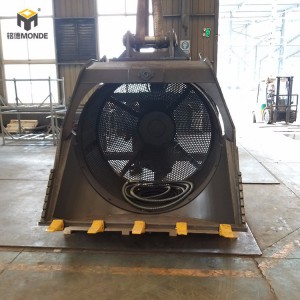 銘德滾筒篩分斗 挖機篩分斗 篩沙斗現貨供應