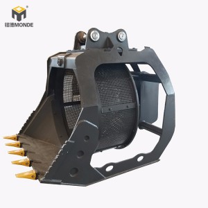 銘德滾筒篩分斗 挖機篩分斗 篩沙斗現貨供應