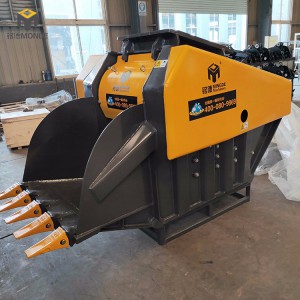 挖機破碎斗  移動式破碎站粉碎斗 工程機械配件