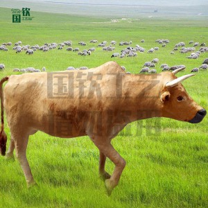 現(xiàn)貨供應(yīng)仿真大黃牛 游樂園仿真皮毛動物模型擺件