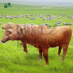 現(xiàn)貨供應(yīng)仿真大黃牛 游樂園仿真皮毛動物模型擺件