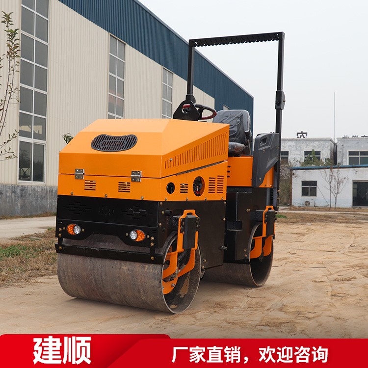 小型壓路機(jī)廠家 手扶雙鋼輪壓實(shí)機(jī) 1.5噸1.6噸3噸座駕式振動(dòng)柴油壓路機(jī)