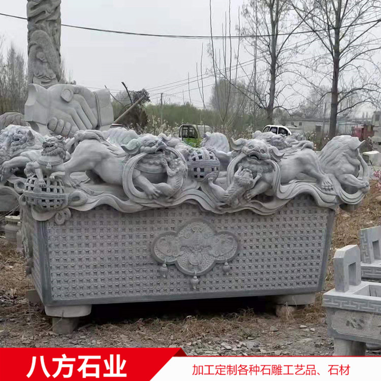 漢白玉大象 獅子 酒店景區(qū)門口石雕動物擺件