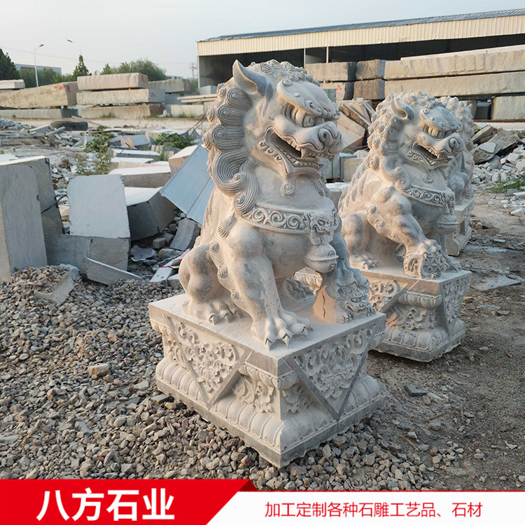 青石石雕麒麟 貔貅 酒店景區(qū)門口石雕動(dòng)物擺件