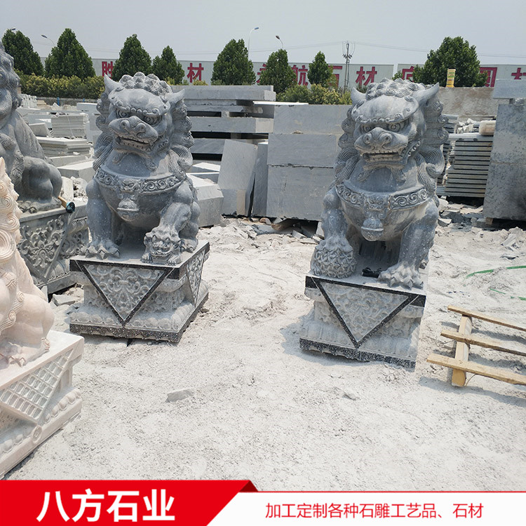 大理石大象 獅子 酒店景區(qū)門口石雕動(dòng)物擺件