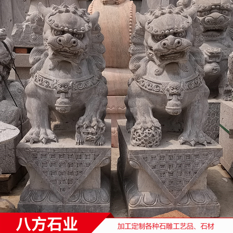 大理石石雕麒麟 貔貅 公司別墅門口石雕動物擺件