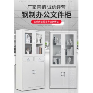 龍立辦公文件柜 鐵皮資料柜 鋼制文件柜 商業辦公家具定制