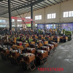 白改黑路面用小型壓路機柴油電啟動振動夯維護少操作簡單