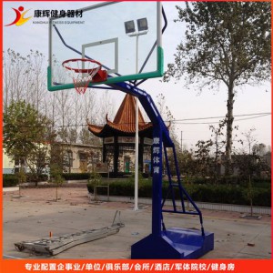 廠家定做 戶外液壓凹箱籃球架 平箱籃球架 可移動調節