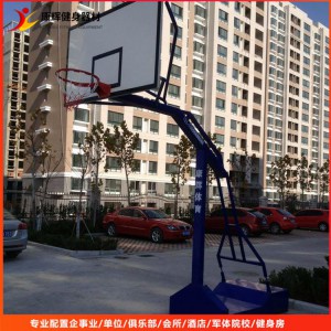 廠家定做 戶外液壓凹箱籃球架 平箱籃球架 可移動調節