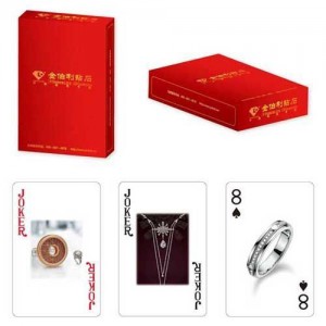 鉆石首飾珠寶撲克定制印刷  萬豐撲克供應(yīng)銷售