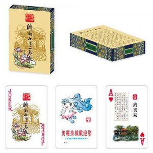 旅游觀光類撲克供應 印刷風景名勝類撲克宣傳 萬豐撲克