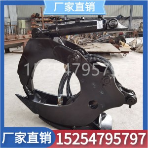 挖機斷根拔樹機 樹根挖拔器夾子 鋼材加厚耐用小型勾機屬具起樹根抓具 拔樹機